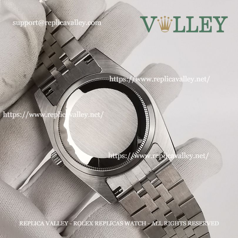DJ36004 Rolex Datejust 116234 Fluted Bezel Black Jubilee Diamond Dial