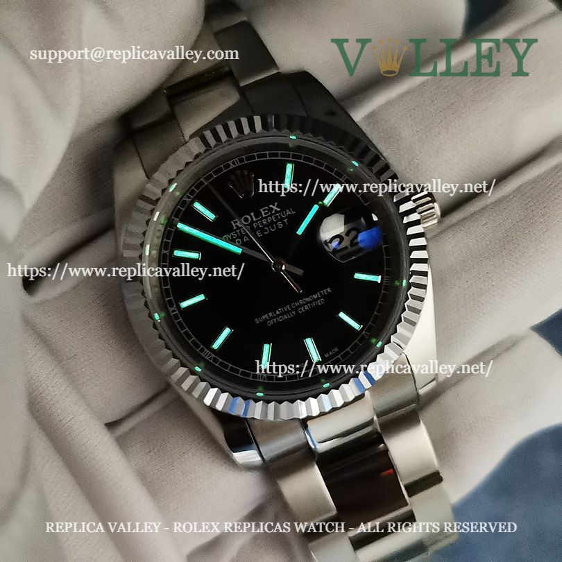 DJ36106 Rolex Datejust 116234 Black Dial Oyster Bracelet