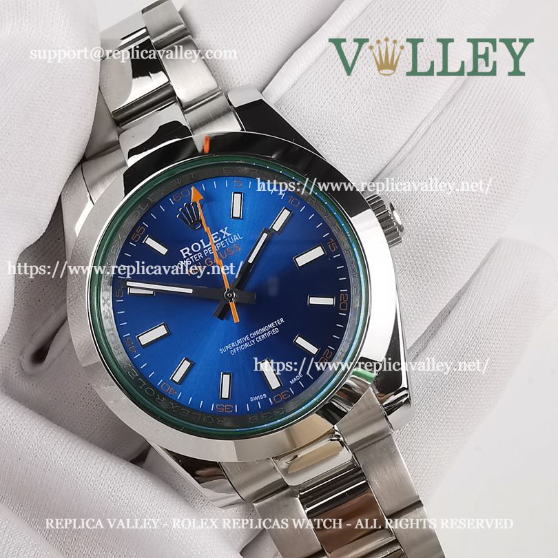 M002 Rolex Oyster Perpetual Milgauss 116400 Z-Blue Dial