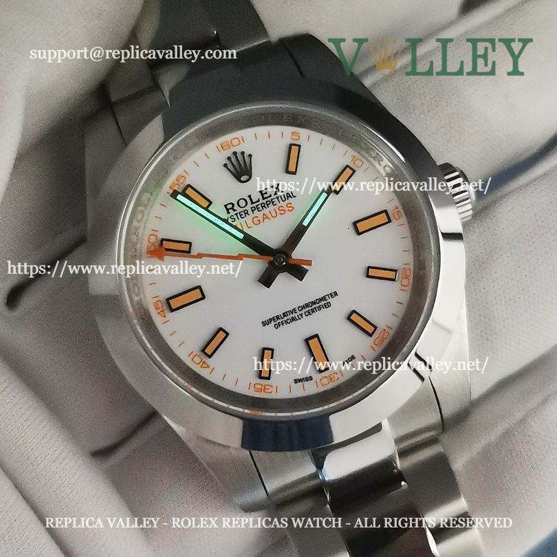 M004 Rolex Oyster Perpetual Milgauss 116400 White Dial