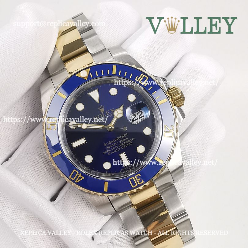 S303 Rolex Submariner 116613LB 2 Tone Blue Dial