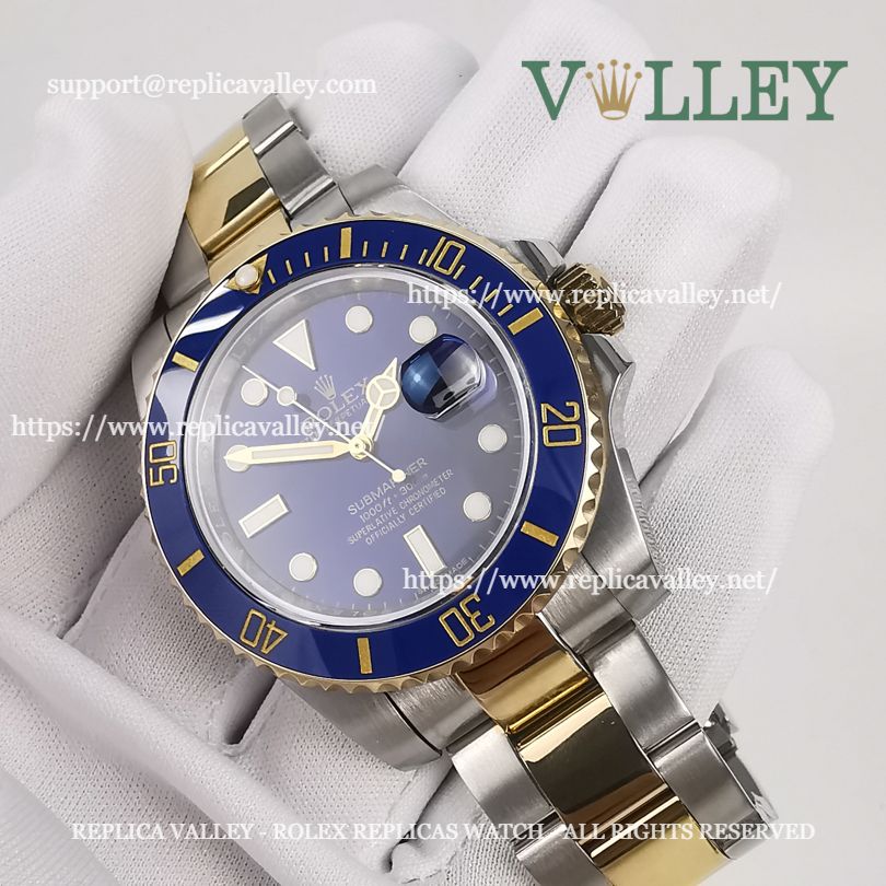 S303 Rolex Submariner 116613LB 2 Tone Blue Dial