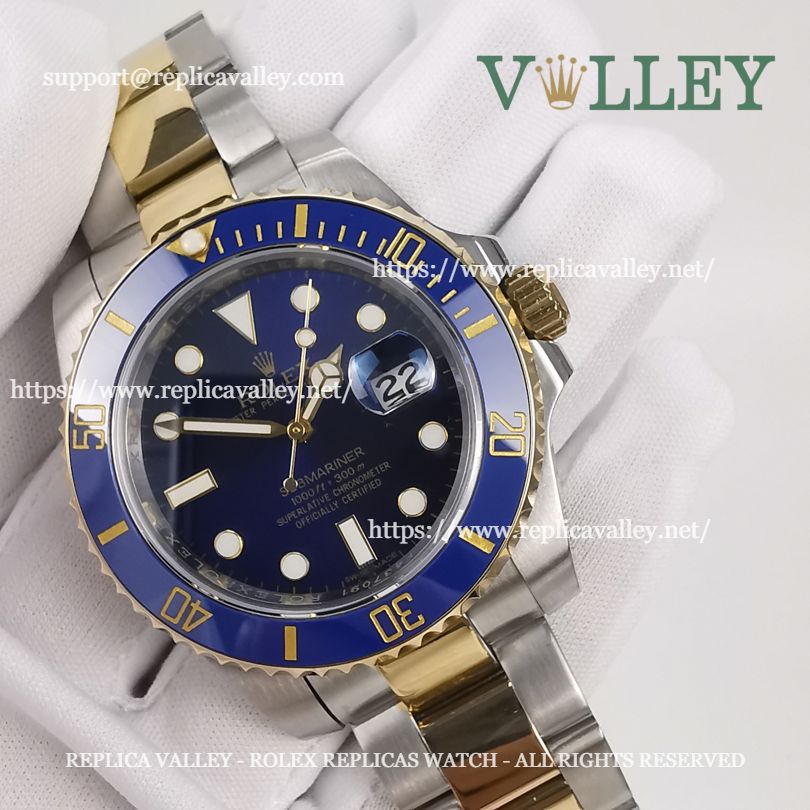 S303 Rolex Submariner 116613LB 2 Tone Blue Dial