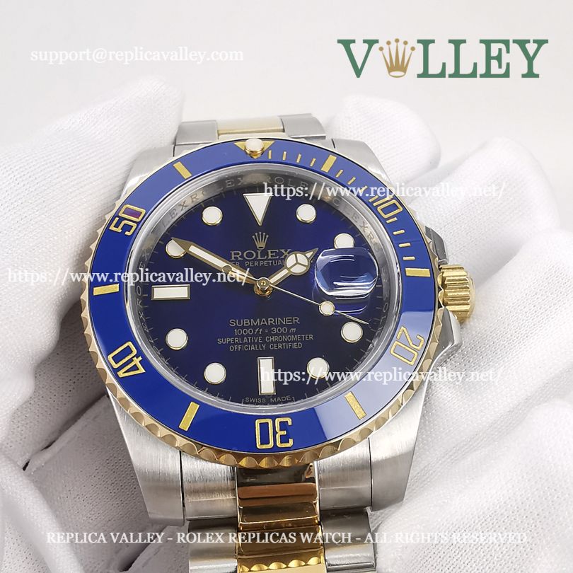 S303 Rolex Submariner 116613LB 2 Tone Blue Dial