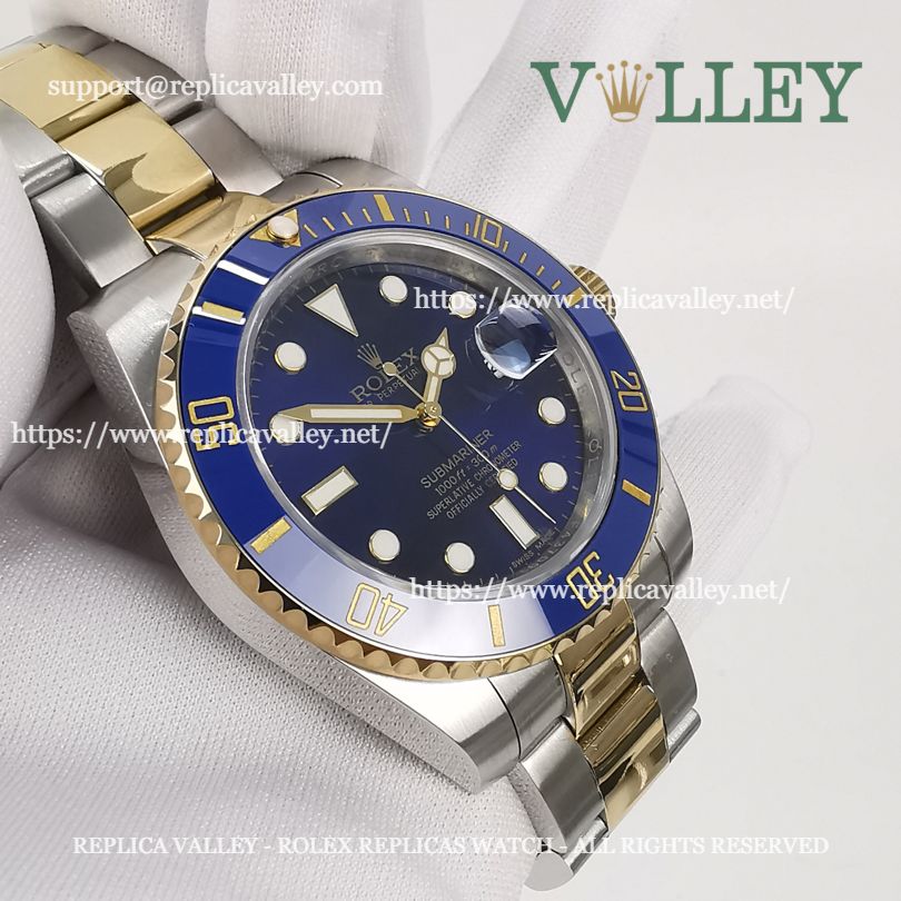 S303 Rolex Submariner 116613LB 2 Tone Blue Dial