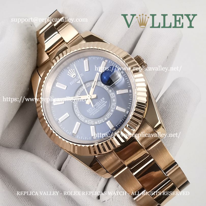 SKD204 Rolex Sky-Dweller 336935 Oyster Bracelet Blue Dial