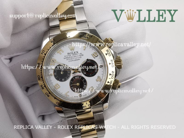 代紋＜エンブレム＞ＴＡＫＥ２ Rolex Daytona Two tone Black Face 116503