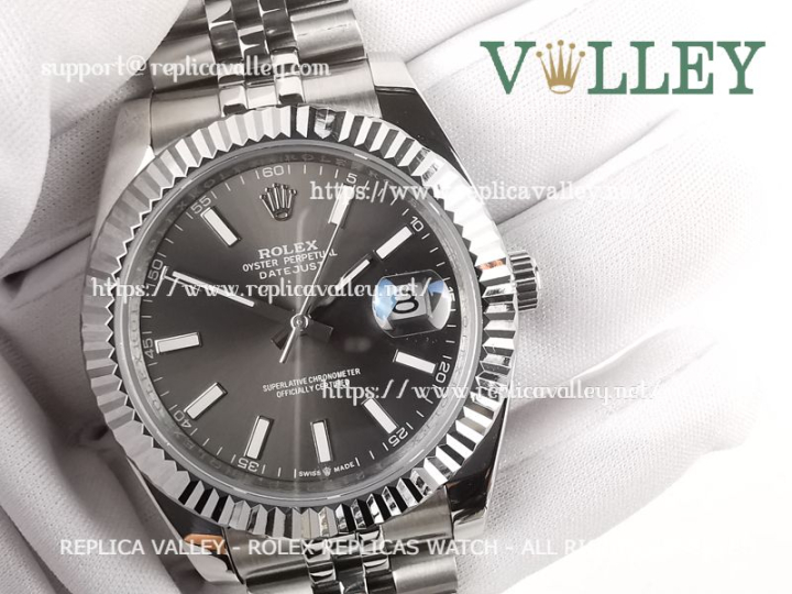 Rolex Datejust Replica 126334 Fluted Bezel Slate Dial
