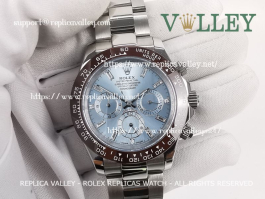 Dior ブルーのみ Rolex Daytona 116506 Platinum | Ice Blue Dial, Diamond Hours
