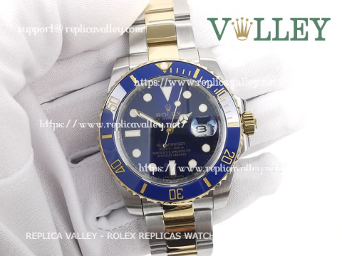 S303 Rolex Submariner 116613LB 2 Tone Blue Dial