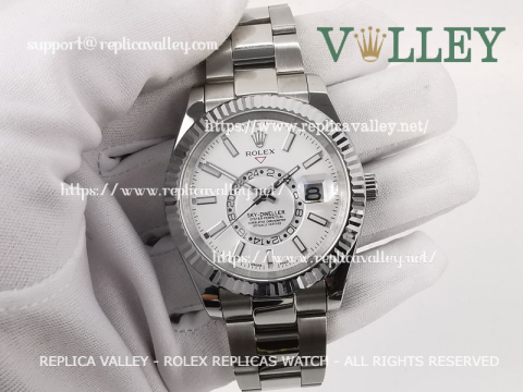 SKD003 Rolex Sky-Dweller 326934 Oyster Bracelet White Dial