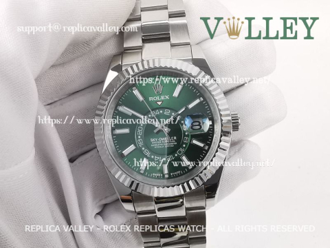 SKD004 Rolex Sky-Dweller 326934 Oyster Bracelet Mint Green Dial