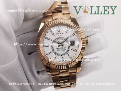 SKD202 Rolex Sky-Dweller 326935 Oyster Bracelet White Dial