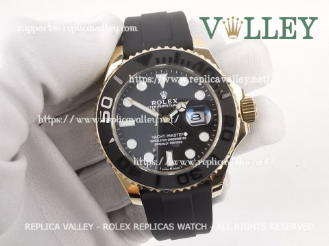 Y203 Rolex Yacht-Master 226658 Yellow Gold Black Dial
