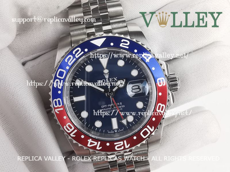 カスタムブライス Rolex Replica GMT-Master II 126719 Pepsi Jubilee Bracelet Blue Dial