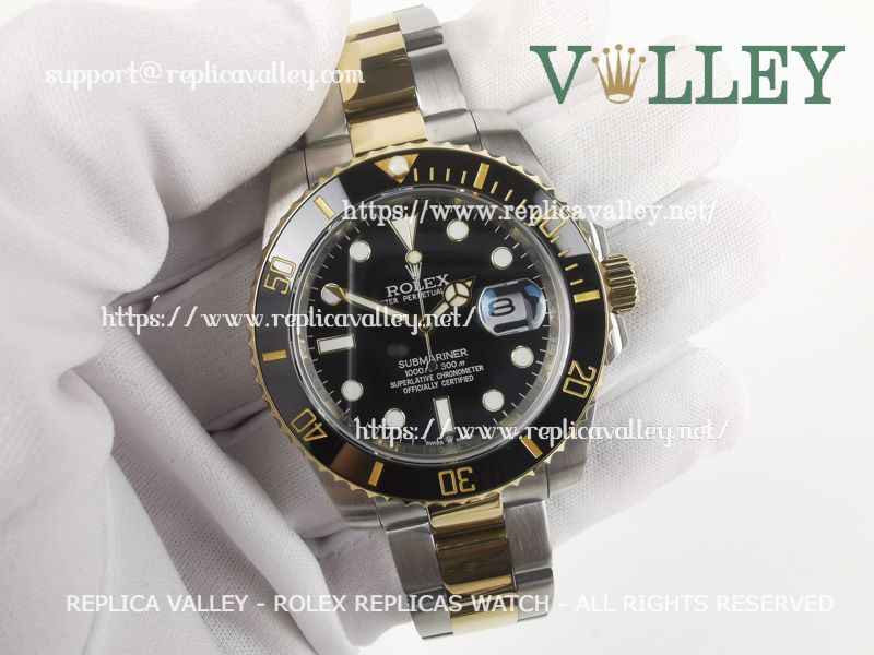Rolex Submariner Replica 126613LN 2 Tone Black Watches