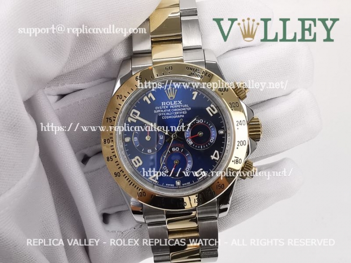 Rolex Replica Daytona 116503 Two Tone Blue Numeral Dial