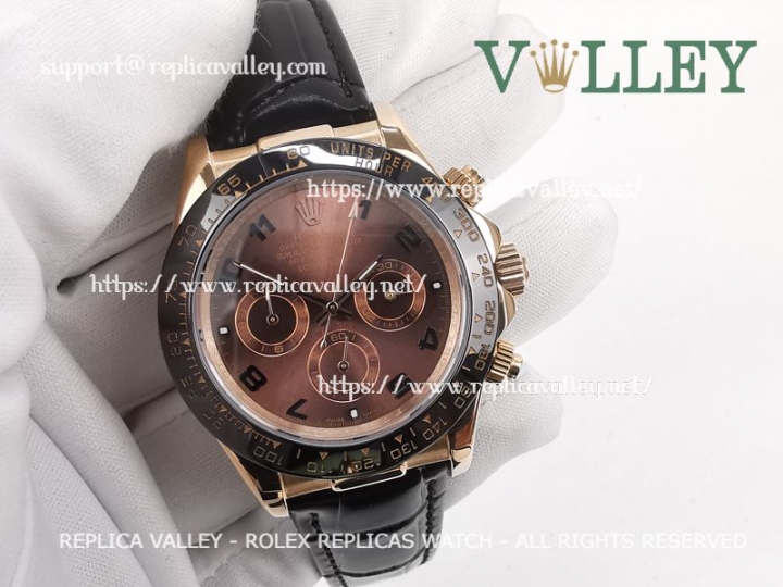 Rolex Daytona 116515LN Chocolate Dial with Leather Strap