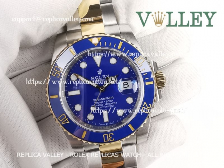 deform underholdning Beskæftiget Rolex Submariner Replica 126613LB 2 Tone Blue Watches
